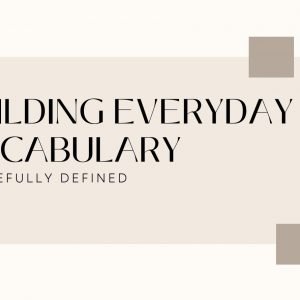 Vocabulary Mini Course