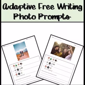 Adapted Free Writing Prompt Photo Template